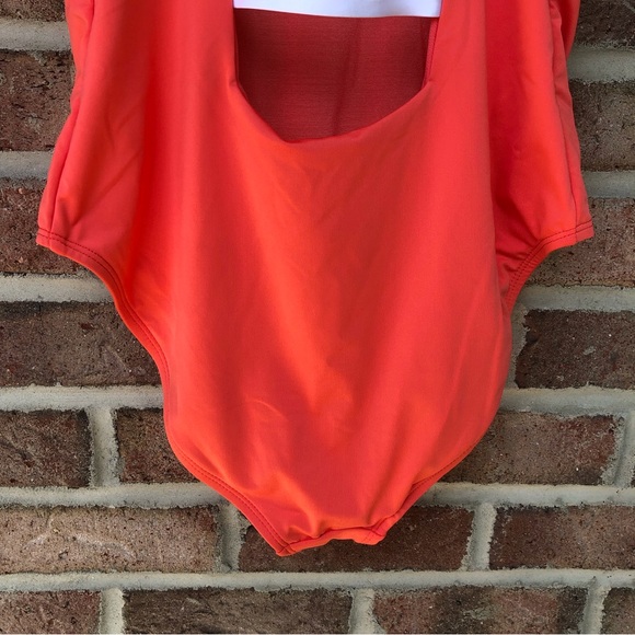Hurley orange white logo One Piece Swimsuit NWT Women 1X - Picture 5 of 11
